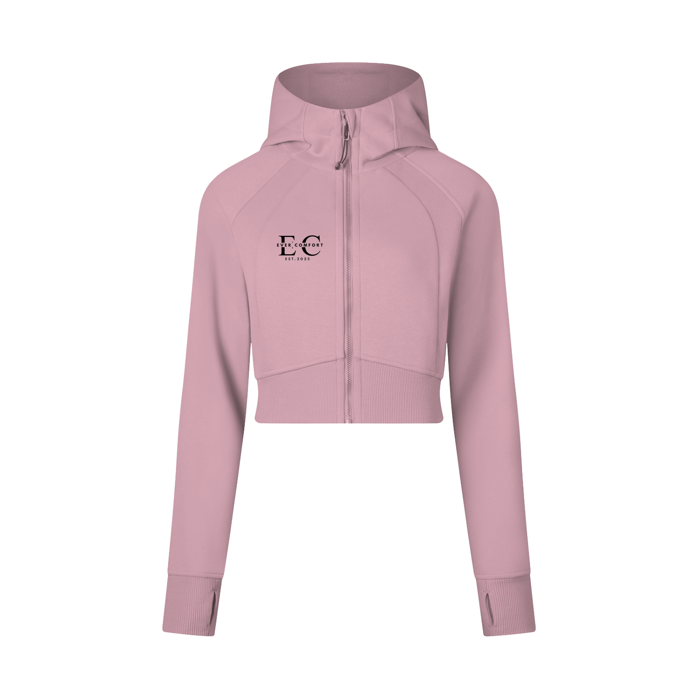 EverComfort Cropped Zip-Through Hoodie