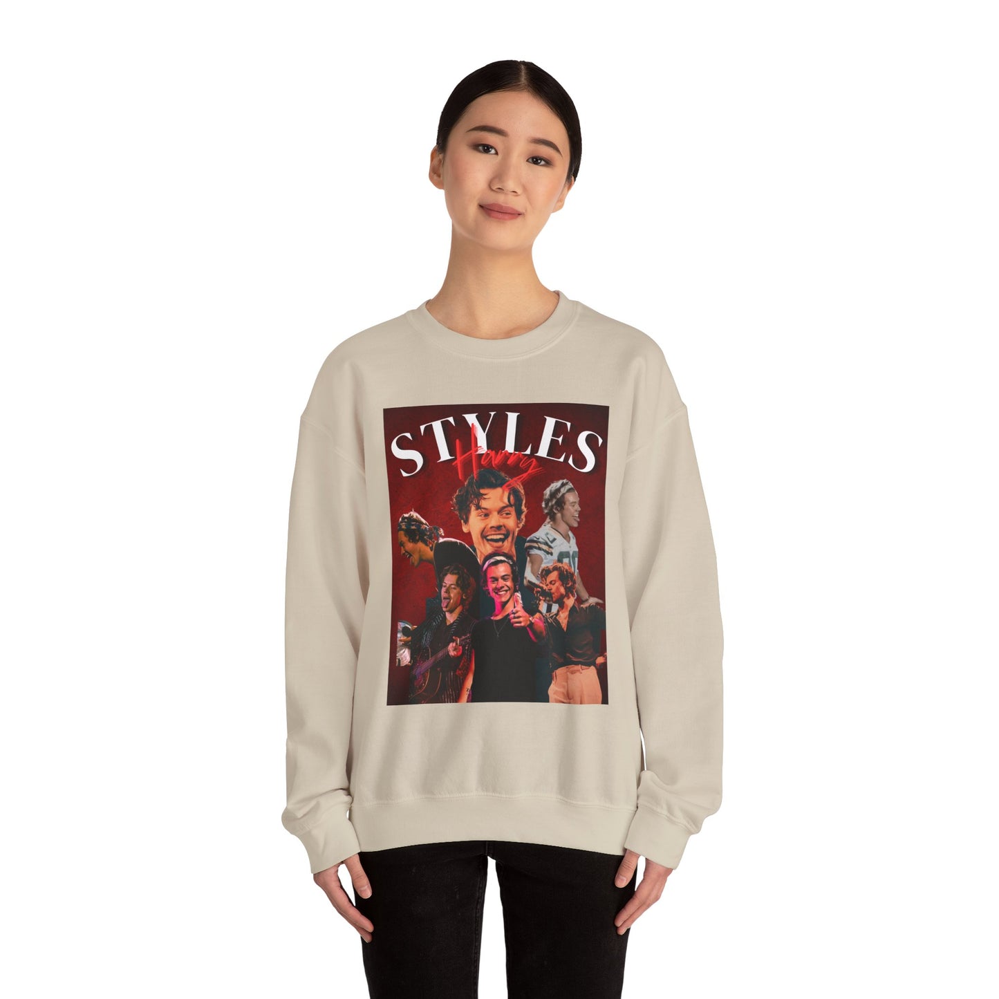 Harry Styles Inspired Sweatshirt, One Direction Band Merch, Harry Styles Fan Gift, Vintage Graphic Jumper, Music Lover Top