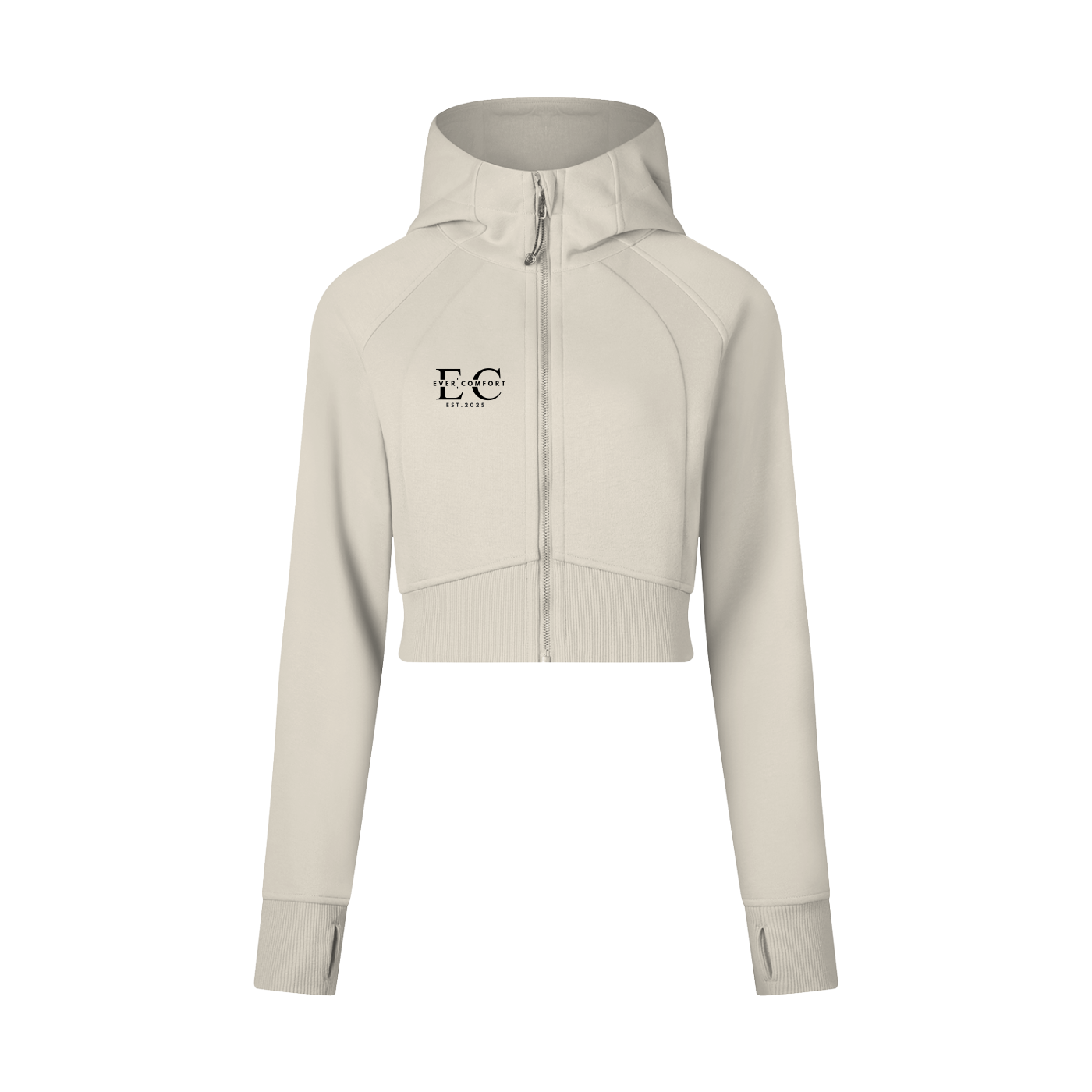 EverComfort Cropped Zip-Through Hoodie